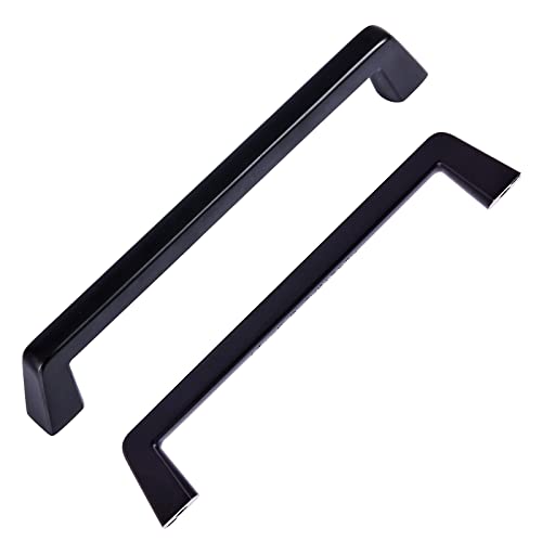 AOKENBAO 6 inch Black Cabinet pulls Black Cabinet Handles for Cabinet Drawers Bar Cabinet Bathroom Cabinet Wardrobe 6-Pack