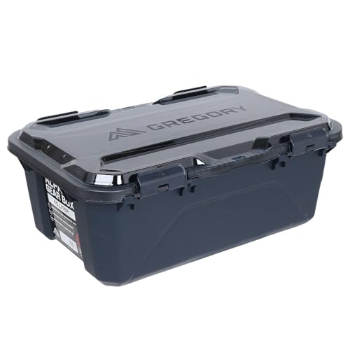 Gregory Alpaca 45L Waterproof Gear Organization/Camping Gear Box with Transparent Removeable Lid, Slate Blue