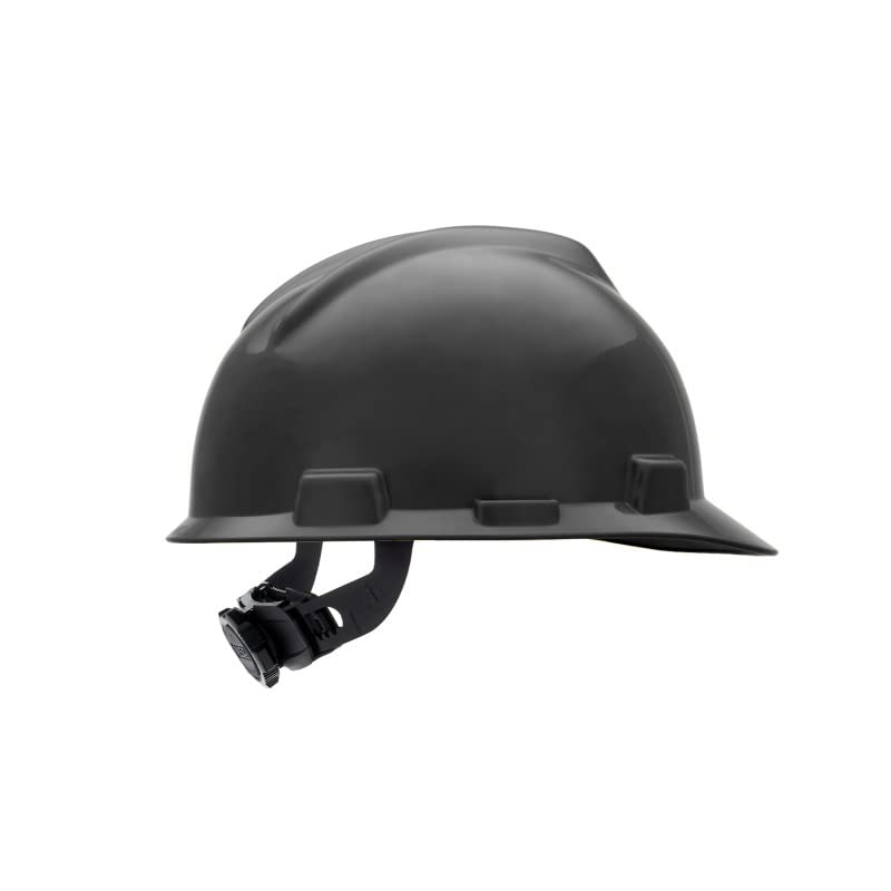Miniatura 5 de MSA 492559 V-Gard - Casco de seguridad, con suspensión de trinquete Fas-Trac III, carcasa de polietileno, protección anti-impacto superior, correas