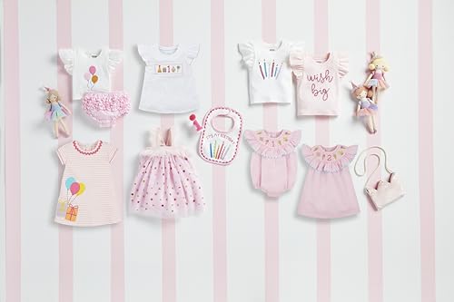 Mud Pie Baby Girls Children's Sparkle Mesh Birthday Dress3