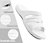 IMTY Mens Sliders EVA Lightweight Pool Slides Summer Beach Shower Bathroom House Slipper Mules Sandals Flip Flops (White, UK Footwear Size System, Adult, Men, Numeric, Medium, 8) #2