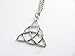 Silver Celtic Knot Triquetra Pendant Necklace // Alternative // Pagan // Charmed