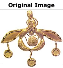 MADE IN USA - Greek Minoan Bees Pendant on chain, from ILANET Museum Collection3