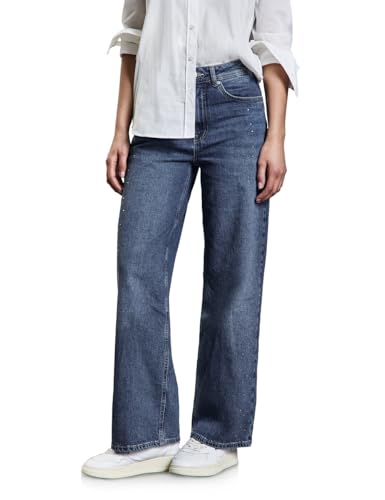 Jean à jambes larges scintillantes Street One pour femme chic