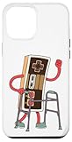 Joystick Grandpa with Cane Illustration
