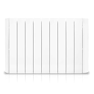hjm radiateur céramique à inertie de marne 1500w thermostat électronique radiateur en aluminium injecté 83,5 cm x 12,5 cm x 58 cm 745015