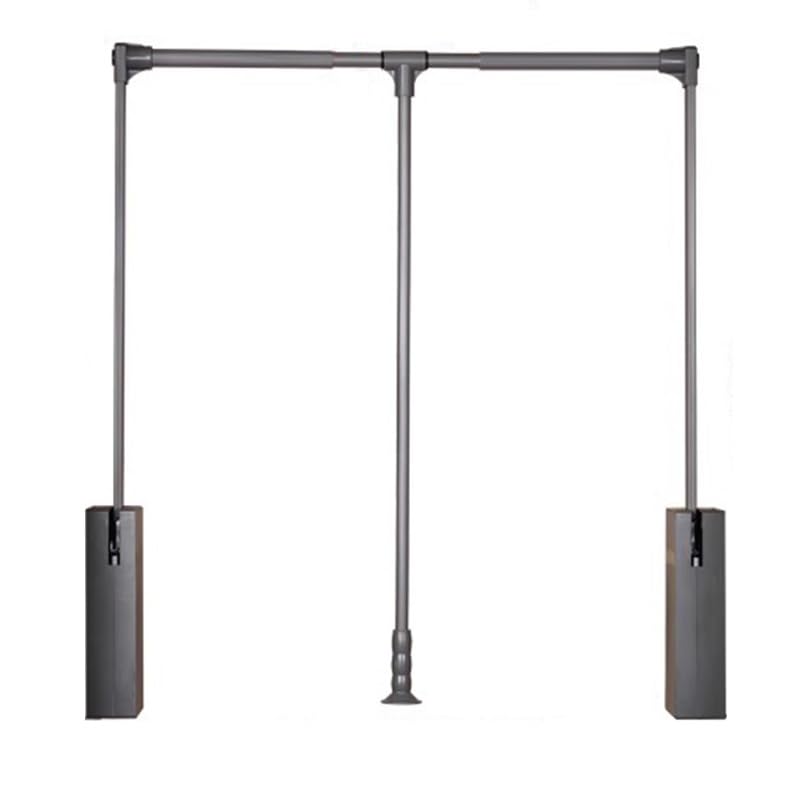 Barra de armario ajustable y resistente para organización de armario, maximiza el espacio de almacenamiento y la eficiencia, colgador de ropa suave para espacios de 89 a 121 cm