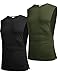 COOFANDY Mens Athletic Shirts Gym Workout Sleeveless BodybuildingTank Top 2 Pack