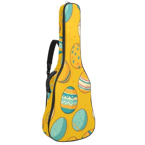 Sac pour guitare acoustique jaune imperméable 42.9x16.9 pouces