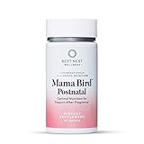 Mama Bird Postnatal Multi+, Once Daily, Whole Food Organic Blend, L-Methylfolate (Folic Acid), Methylcobalamin (B12), Natural Vitamin, Immune Support, 30 Ct, Best Nest Wellness
