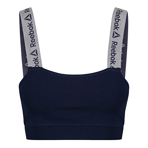 Reebok Women's Shelby Crop Top Plain Crop Top, Blue (Heritage Navy Navy), X-Small (Manufacturer Size: X-Small)