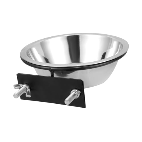 Abaodam Hanging Puppy Bowl Pet Feeding Bowl for Cats and Dogs for Crates and Cages Prevents Spills and Messes Easy to Clean and Durable