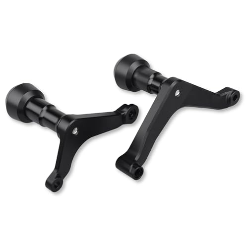 LEDISHUN for Daytona 660 Trident 660 Motorcycle Frame Crash Pads Engine Case Sliders Protector (for Triumph Vehicle) (Black)