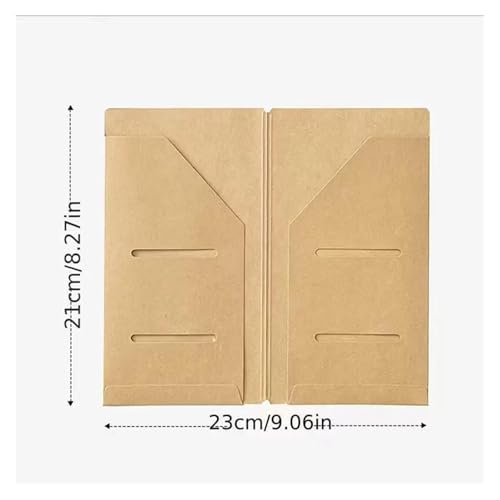 Carpetas de papel kraft tamaño L para cuadernos de viaje recargables 2