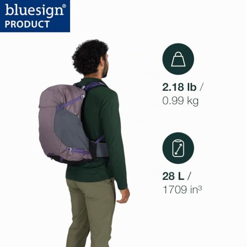 Osprey Hikelite Unisex-Wanderrucksack, 28L, Tungsten-Yellow – Ansicht 2