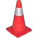 Tatco - 25500 Sturdy Molded Reflective Traffic Cone