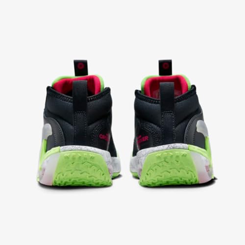 Nike Air Zoom Crossover 2 Big Kids' Basketball Shoes (FB2689-400, Dark Obsidian/Lime Blast/Fierce Pink/White) Size 63