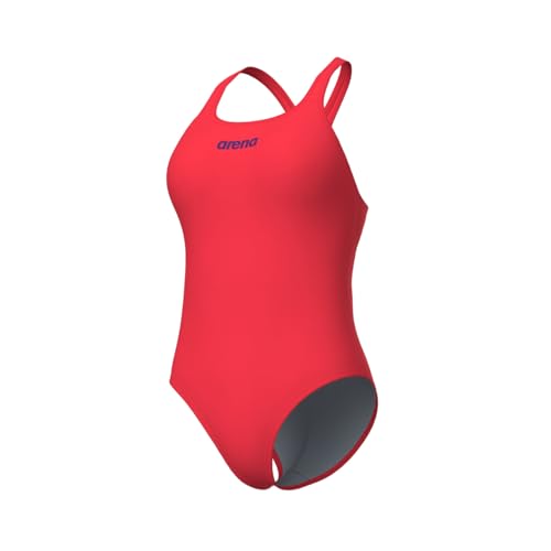 ARENA Traje De Baño Sólido Swim Pro Team de una Pieza para Mujer, Traje de Baño Secado Rápido, Ropa Natación Deportiva en Tela MaxLife Eco con Máxima Resistencia al Cloro y Protección UV UPF 50+