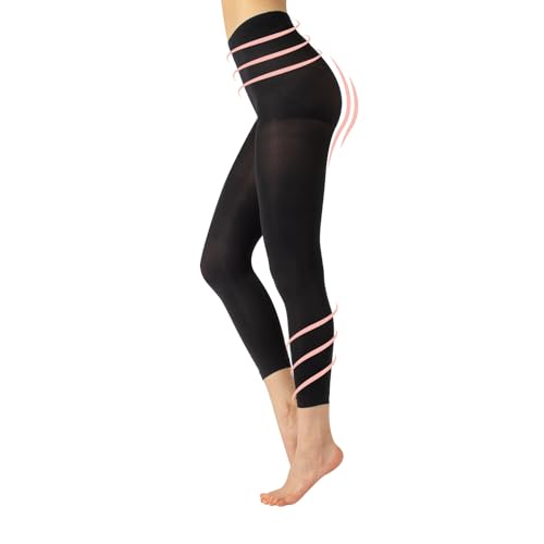 CALZITALY Pack 1/2 Paare Figurformende Kompressionsleggings 8 mm/Hg mit Stützeffekt | Schwarz | S, M, L, XL | 100 DEN | Made in Italy (M, Schwarz) CALZITALY Pack 1/2 Paare Figurformende Kompressionsleggings 8 mm/Hg mit Stützeffekt | Schwarz | S, M, L, XL | 100 DEN | Made in Italy (M, Schwarz)