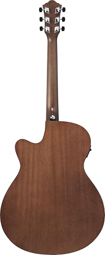 Image of Ibanez Grand Concert Acoustic-Electric Guitar, Open Pore Natural, Cutaway Body, Built-in Electronics VC44CE-OPN