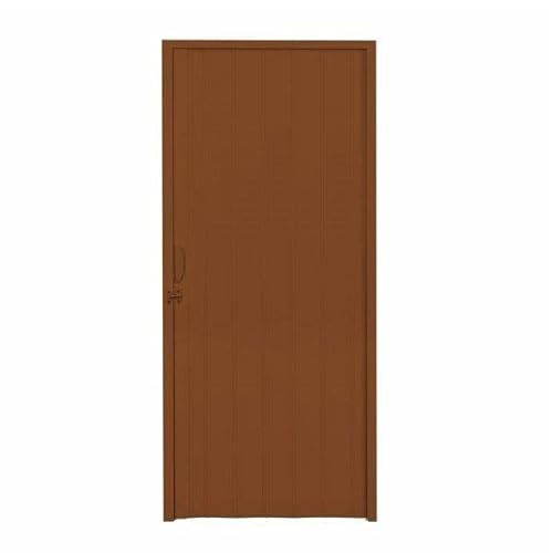 Porta Sanfonada PVC Polifort 210cmx80cm Mogno