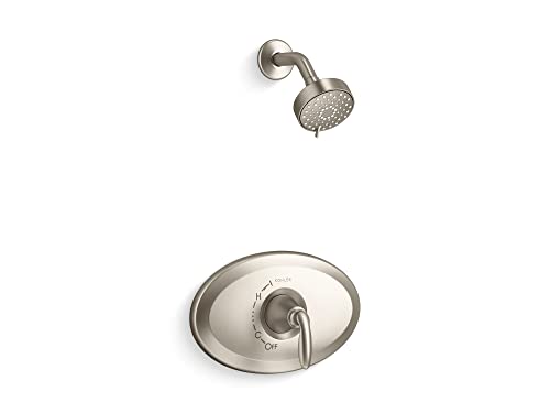 Kohler K-TS21947-4Y-BN Remodel Rite-Temp Shower Trim Kit, 2.5 GPM, Vibrant Brushed Nickel