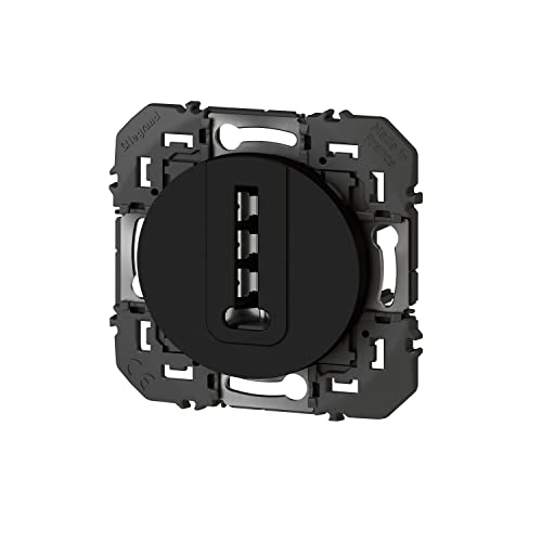 Legrand TEL Compo LEG95286 Telephone Socket Dooxie T-Bar Black Finish - Image 2