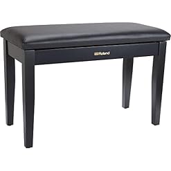 Roland RPB-D100BK Banc de Piano Taille Duo Finition Noir satiné avec Assise Plastique et Compartiment pour partitions-RPB-D100BK, 1 - Les Beatles, Paul McCartney, John Lennon, RIngo Starr, George Harrison