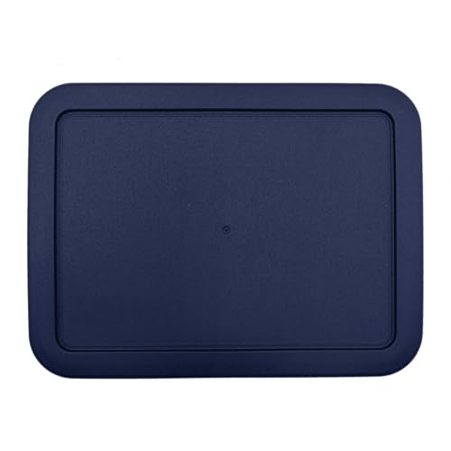 CIBI Food Storage Container Lids (3 Cup, Blue - 1 PK) Compatible with Pyrex 7210-PC Glass Containers, Dishwasher and Microwave Safe Replacement Lids