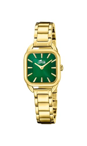 Montre femme Lotus dorée, le cadeau idéal en acier inoxydable avec son bracelet chic