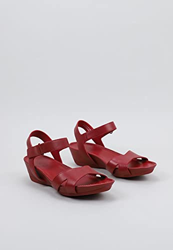 Camper Micro-K200116, Sandali Donna, Rosso, 38 EU