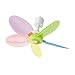 13 pollici Ventilatore da soffitto mobile silenzioso a 5 foglie multicolore, 9W Zanzariera da dormitorio ventilatore muto a risparmio energetico, Ventola di raffreddamento con gancio e interruttore