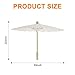 Merkaunis 24 Pcs 33 Inch Paper Umbrellas Chinese Umberlla Decorative DIY Painting Oiled Paper Handmade for Wedding Bridal Party Decor Photo Props