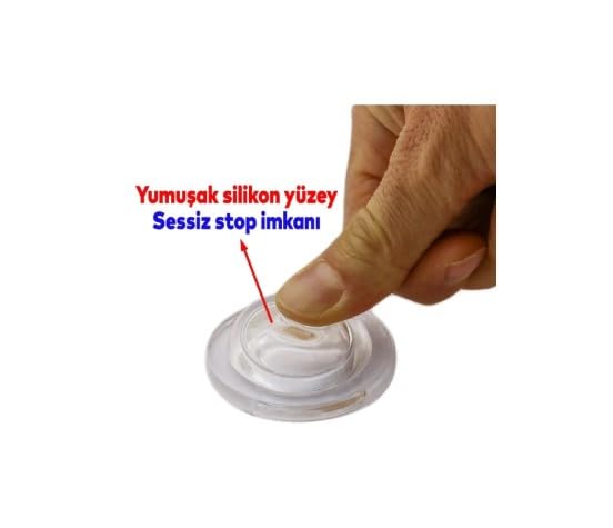 Silikon Kapı Stoperi Tamponu Yapışkanlı Şeffaf Kapı Kolu Stopu Sessiz Stop