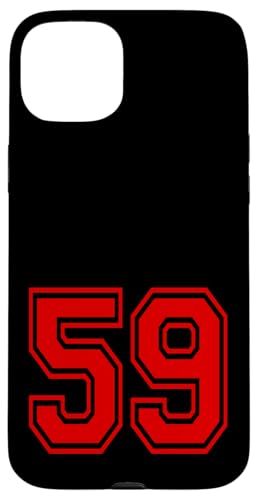 No.59 Red Sports Team Style �X�}�z�P�[�X iPhone 15 Plus �p