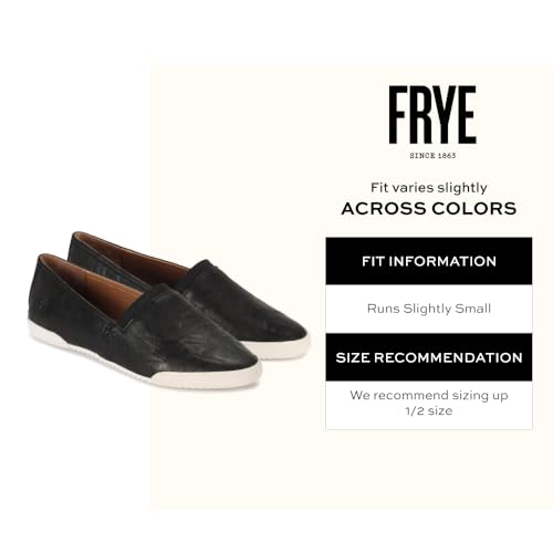 Image of Frye Melanie Slip On Shoes for Women Crafted from Premium Leather with Rubber Toe Bumpers and Soles, Leather Lining, and Removable Footbeds - 1 inch Outsole