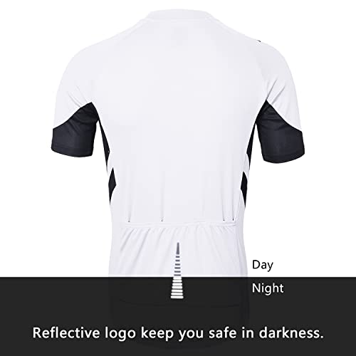 ARSUXEO mens Classic Slim Fit Short Sleeves Cycling Jersey Shirt (pack of 1)