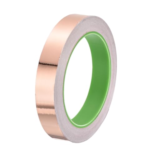 Image of PATIKIL Copper Foil Tape 0.79 Inch x 66 Feet 0.05mm Thick Double Sided Conductive Adhesive EMI Shielding for Electronics, Circuits, Grounding