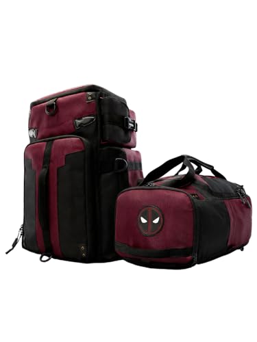 Image of The Souled Store Deadpool: Maximum Effort Gear Backpacks | Official Marvel Merchandise | Premium Water-Resistant Laptop Bag | Durable Urban Travel Rucksack for Men & Women