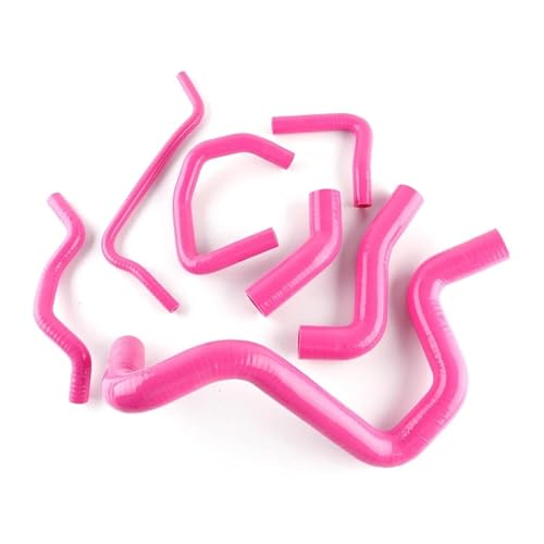 Tubo refrigerante per radiatore per VW per Bora, Golf MK4, Jetta 1.8T AUM AUQ, kit di tubi in silicone per radiatore auto, tubo dell'acqua refrigerante (rosa)