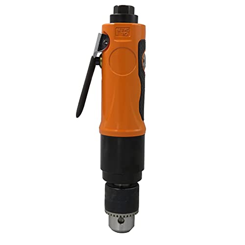 Tiffasha Akku-Bohrhammer, 1200 U/min 3/8" (10 mm) Pneumatischer Metallbohrer mit geradem Schaft, einstellbare Geschwindigkeit mit Dreibackenfutter und bidirektionaler Drehung KP-555A – Bild 5