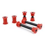 Front Bushing Kit Fit for 2004+ Club Car Precedent, Golf Cart Lower Spring & Upper A Arm Bushings and Sleeves Replaces 102289901 1029562-01 1022874011 102288101 102287701 1102287601