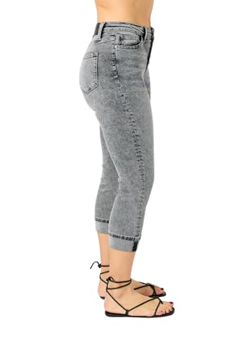 Judy Blue Button Fly High Rise Cuffed Capris3