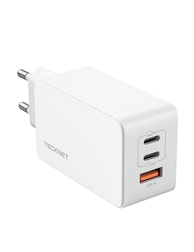 TECKNET 65W Cargador USB C GAN, Cargador...