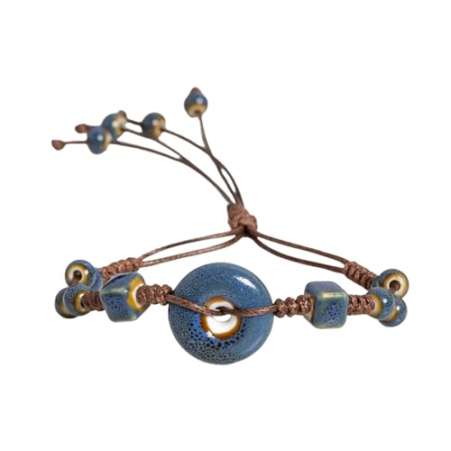 Bracelet en jade fait main : l'éclat de la céramique artisanale rétro