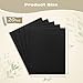 AUEAR, 20 Pack 8.5x11 Chipboard Sheet, 50pt Thick Bookboard, Scrapbooking Chipboard, Book Binders Board, Paper Board for Crafting Project (Black)