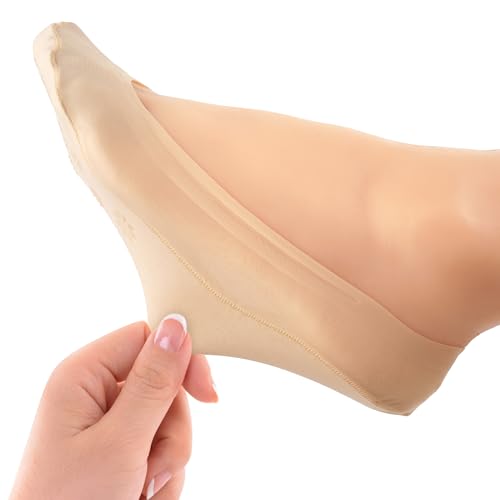 No Show Socks Womens Ultra Low Cut Invisible Non Slip Footies Nylon Socks for Flats Loafers Heels2