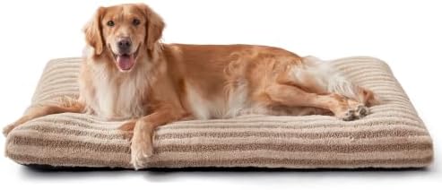 Pawk Hundebet Grosse Hunde, XL Hundekissen Waschbar Flauschig, Hundekorb Weich Atmungsaktiv, rutschfeste Plüsch-Hundematte, 102x70x10cm