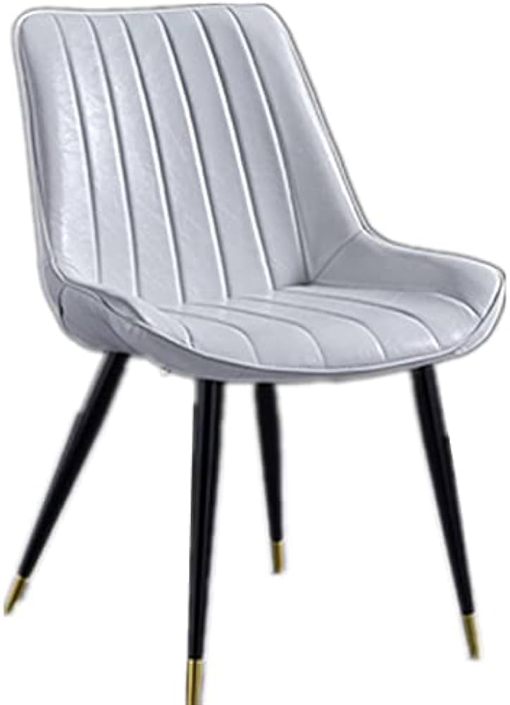 ダイニングチェア イームズチェア 食卓椅子 ベルベット おしゃれ PUレザー ダイニング椅子 スチール脚 座面クッション 背もたれクッション リビングチェア デスクチェア 食卓 リビング/カフェ用 組立簡単 在宅勤務 チェア(グレー) (C)