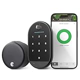 Yale|August - Cerradura inteligente Wi-Fi con teclado, negro